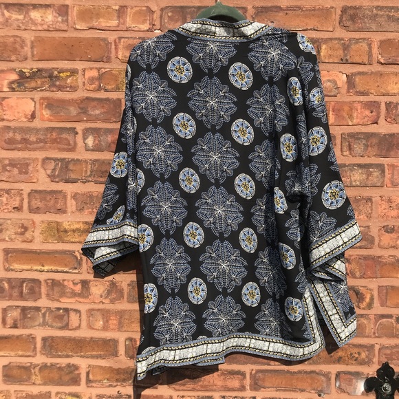 Max Studio Printed Bed Kimono - Picture 6 of 7